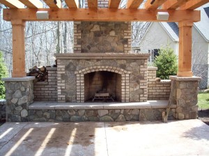 Brick Outdoor Fireplace Plans Free