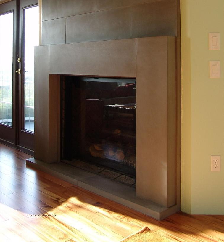 Contemporary Fireplace Mantels and Surrounds