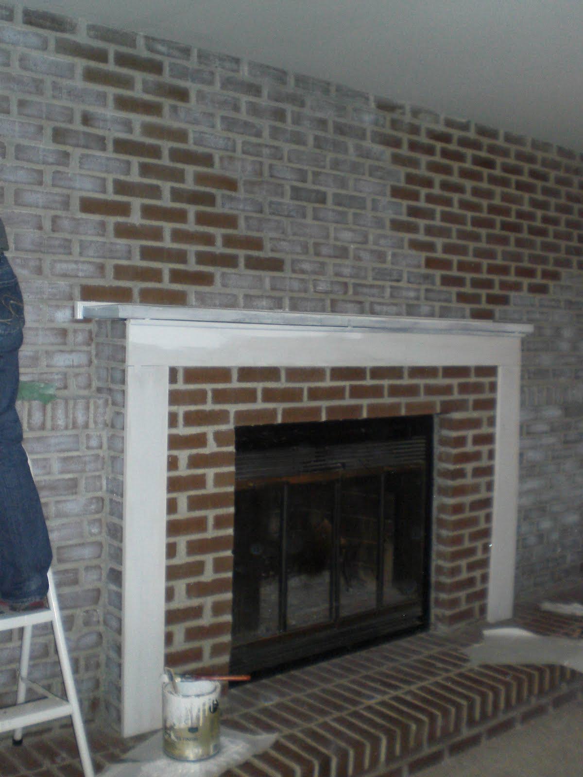 DIY Brick Fireplace Remodel