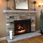DIY Faux Stone Fireplace