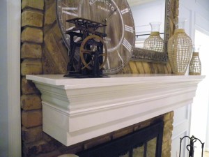 DIY Fireplace Mantel Shelf