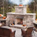 DIY Outdoor Stone Fireplace
