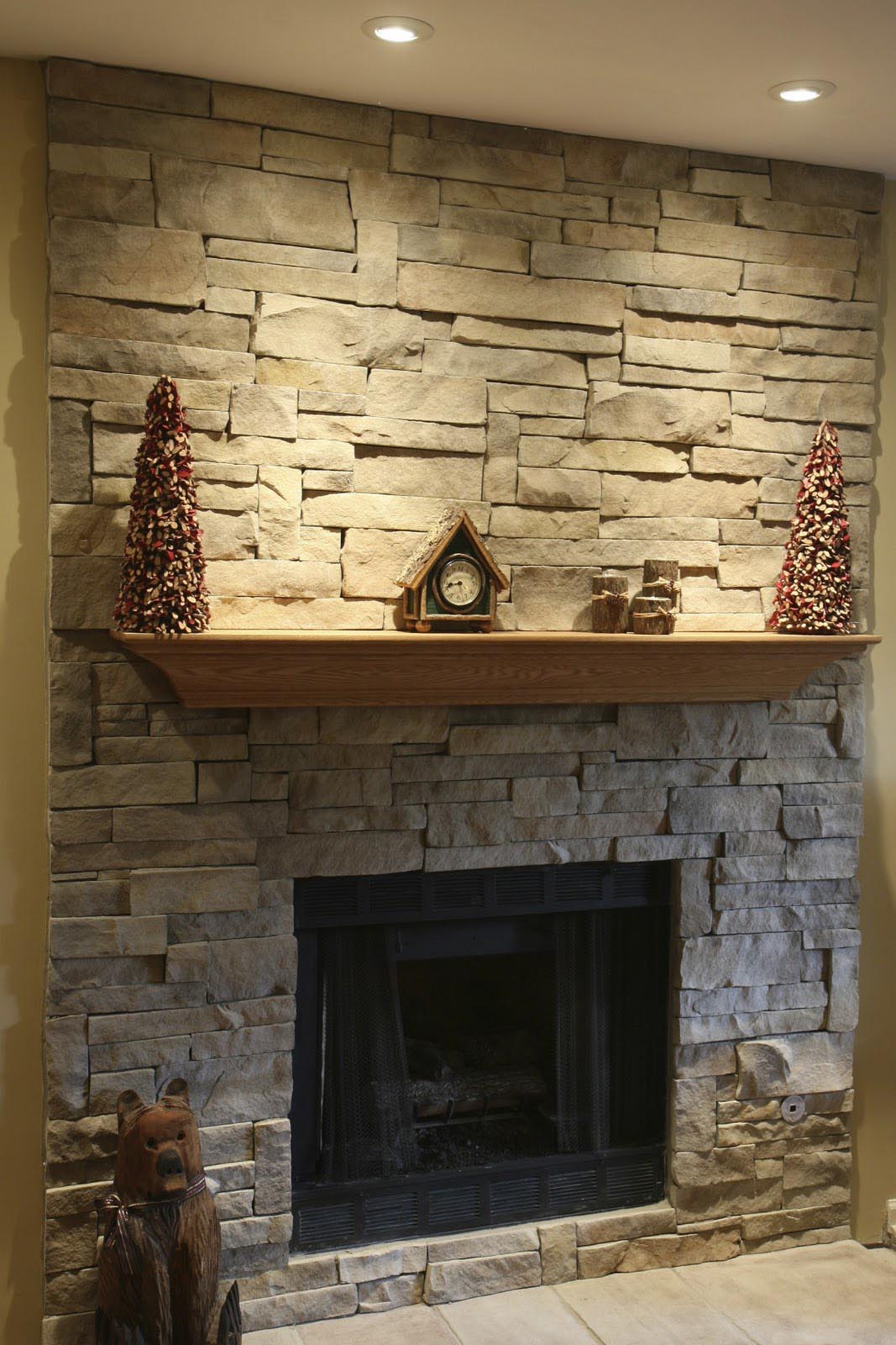 Fake Stone Fireplace Mantel