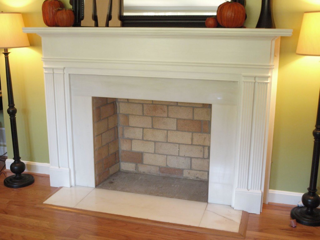 Faux Fireplace Mantel DIY