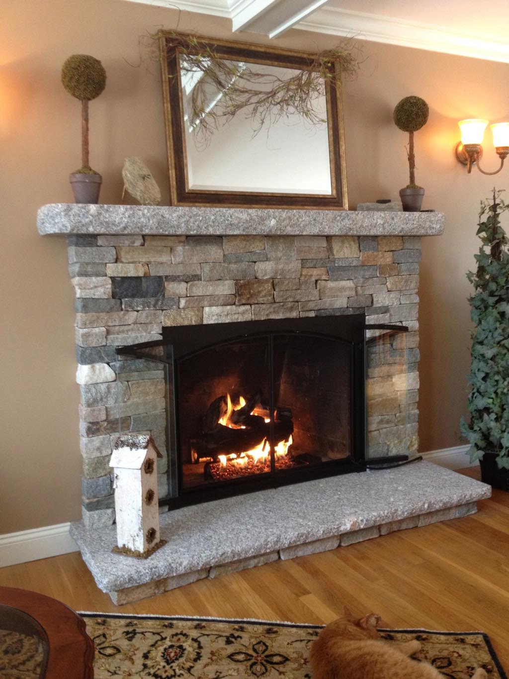Faux Stone for Fireplace