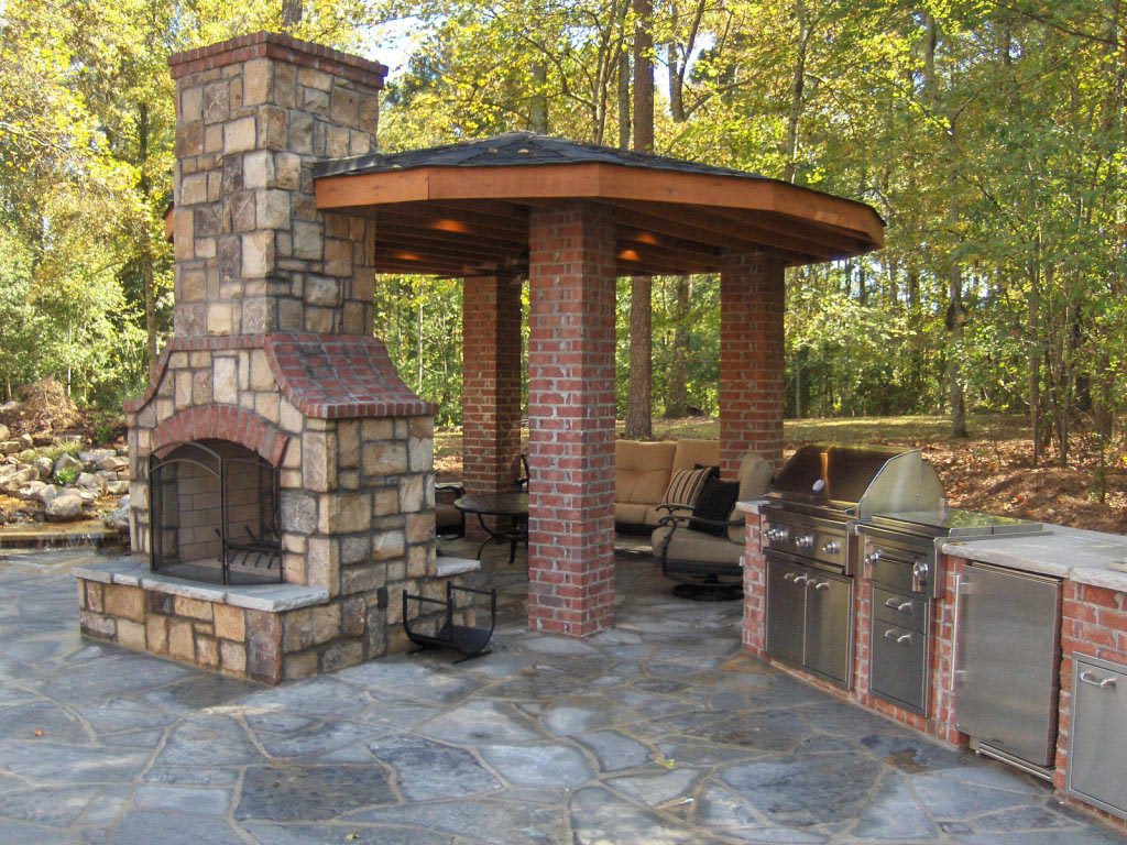 Fire Brick Outdoor Fireplace