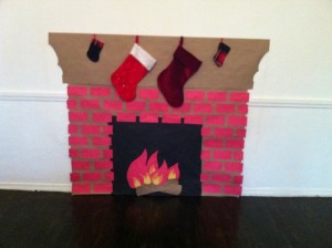 How to Make a Fake Fireplace Out of Paper