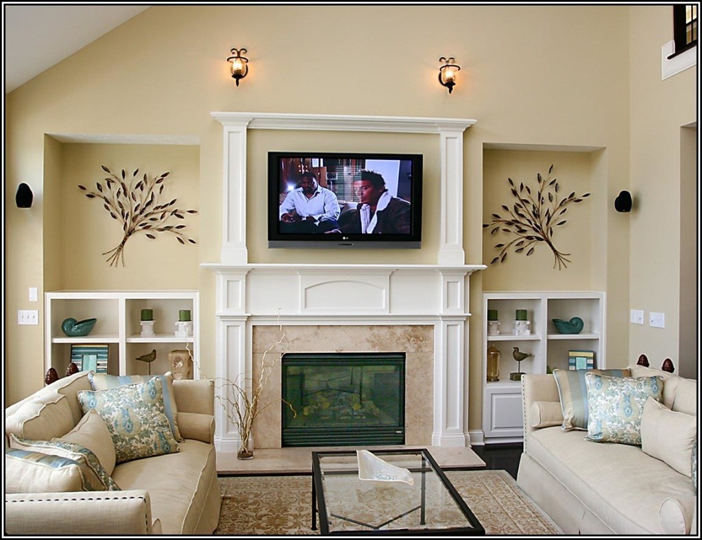 Living Room Setup With Fireplace | Fireplace Designs