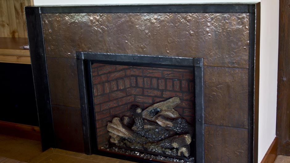 Metal Surround for Fireplace