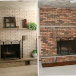 Paint Brick Fireplace Before After