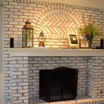 Painted Brick Fireplace Images
