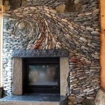 River Rock Electric Fireplace