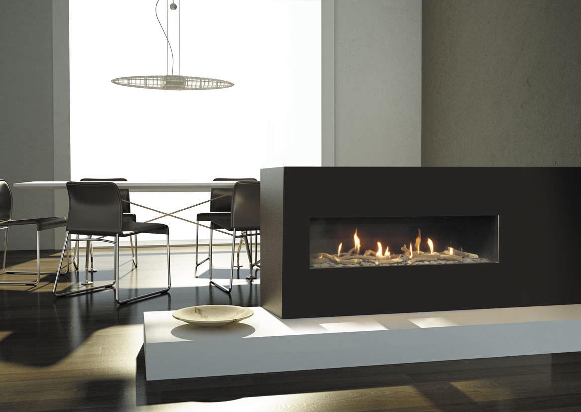 Small Modern Gas Fireplace